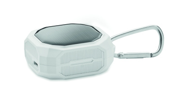 Logo trade corporate gifts image of: TWS earbuds with solar charger