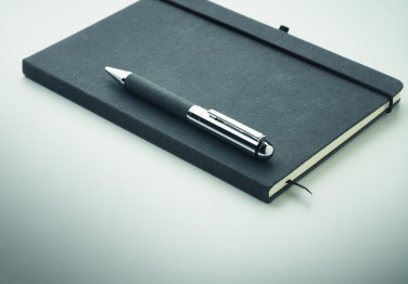 Logo trade promotional giveaways image of: Recycled leather notebook set