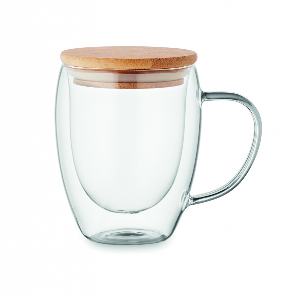 Logo trade promotional merchandise photo of: Double wall borosilicate mug