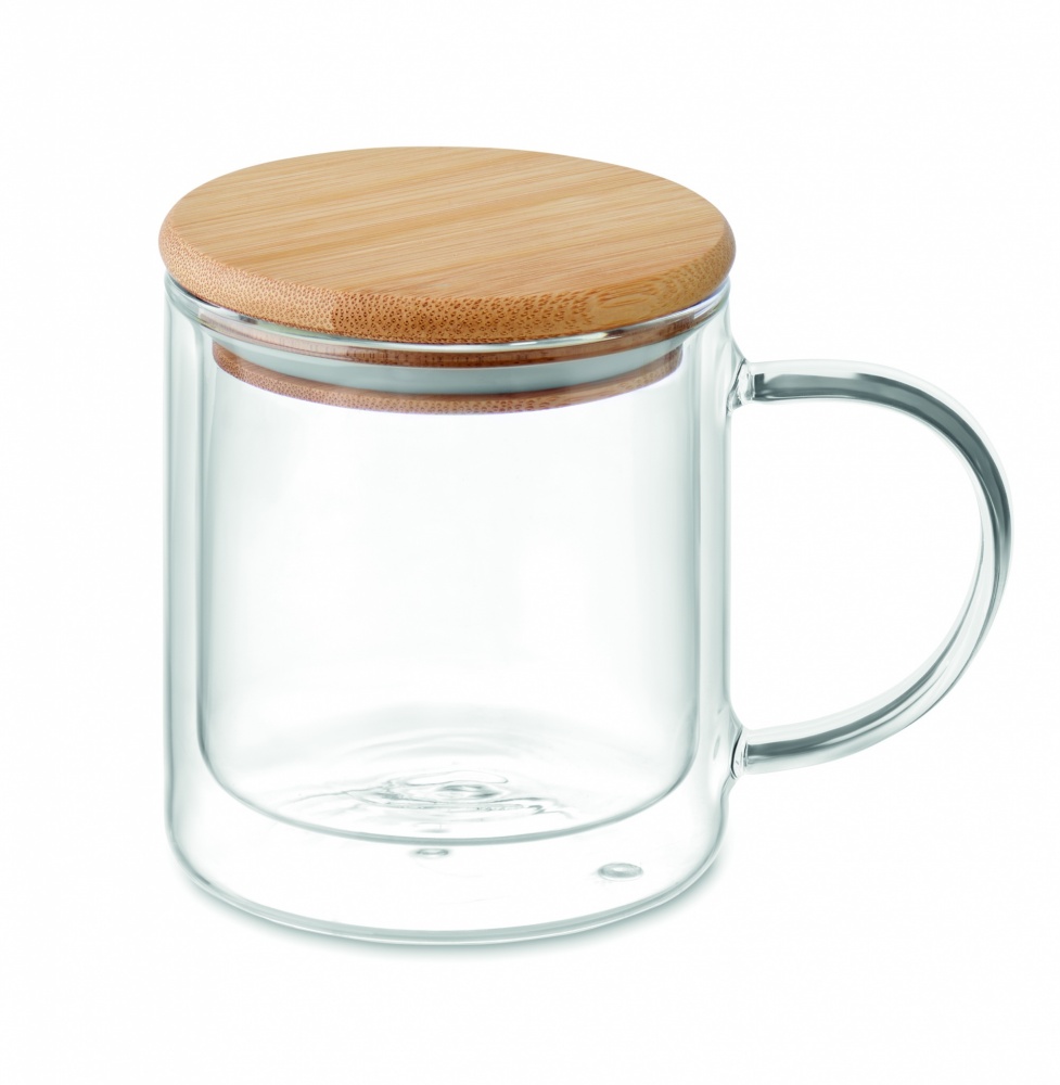 Logotrade promotional item picture of: Double wall borosilicate mug
