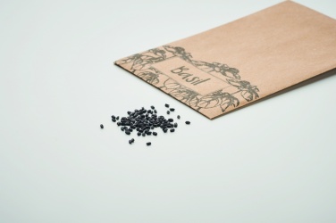 Logotrade promotional gift picture of: Basil seeds in craft envelope