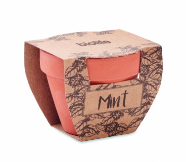 Logotrade business gifts photo of: Terracotta pot mint seeds