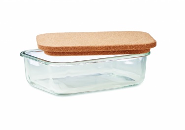 Logo trade promotional items picture of: Glass lunch box with cork lid