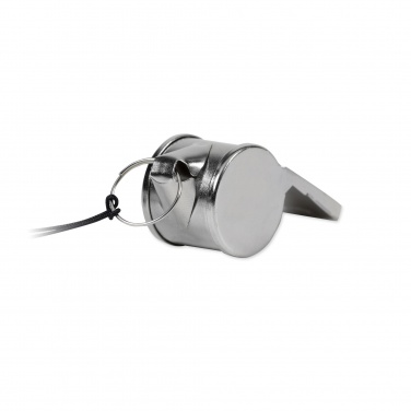 Logo trade promotional gifts image of: Metal whistle