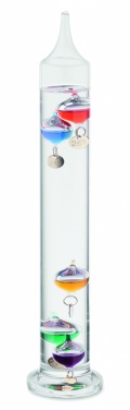 Logo trade business gift photo of: Galileo thermometer glass 28cm