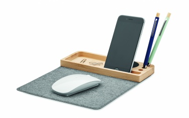 Logotrade business gifts photo of: Wireless charger in bamboo 15W