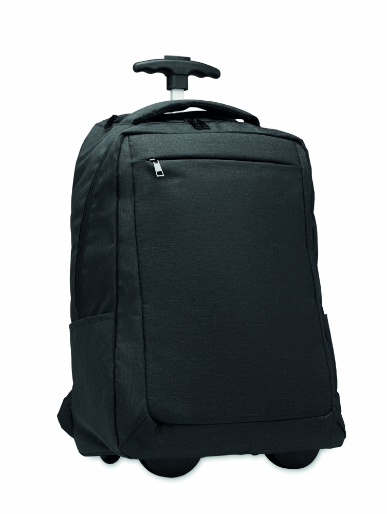 Logotrade promotional products photo of: A portable backpack trolley with wheels, made of 600D RPET polyester