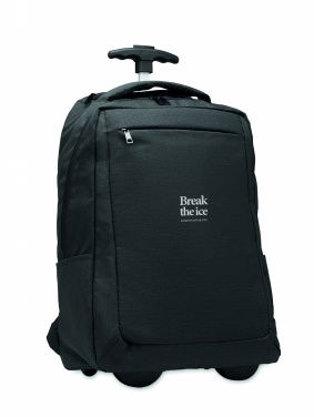 Logotrade promotional item picture of: A portable backpack trolley with wheels, made of 600D RPET polyester