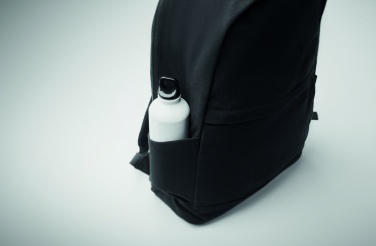 Logo trade promotional merchandise photo of: A 15-inch laptop backpack made of recycled pre-consumer cotton and recycled polyester with customizable printing.
