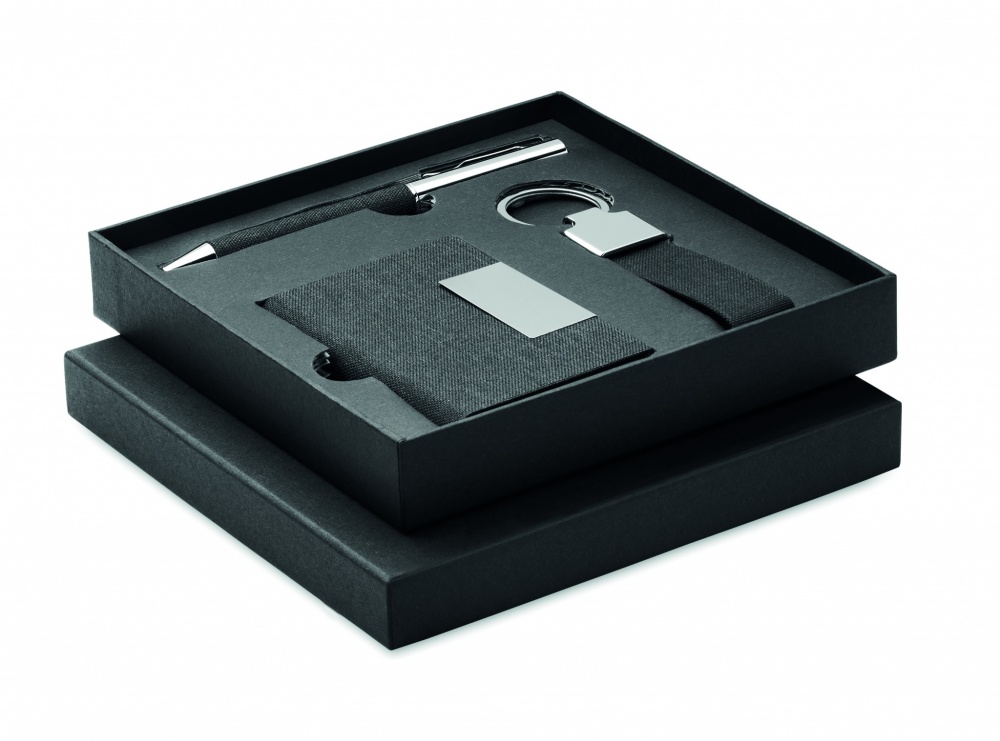 Logo trade promotional giveaways picture of: 3-piece gift set in a gift box with customizable printing