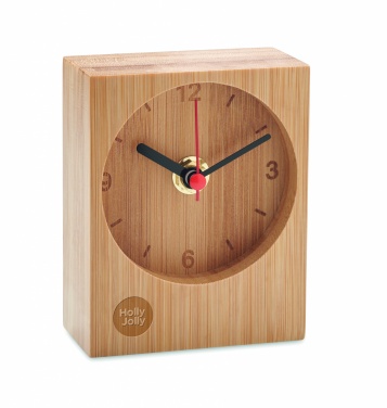 Logotrade promotional giveaway picture of: Bamboo table clock