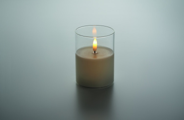 Logo trade promotional giveaways picture of: LED wax candle in glass holder