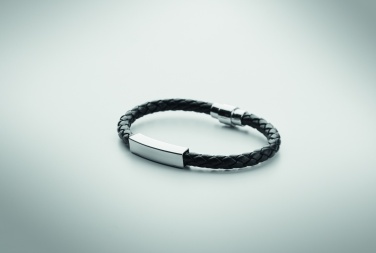 Logotrade promotional products photo of: Braided faux leather bracelet