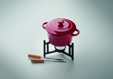 Logo trade promotional items picture of: Ceramic fondue set 300 ml