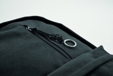 Logotrade promotional giveaway image of: A 15-inch laptop backpack made of recycled pre-consumer cotton with customizable printing