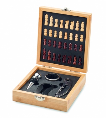 Logotrade promotional giveaway image of: Chess board wine set