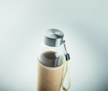 Logo trade promotional product photo of: Glass bottle in pouch 500ml