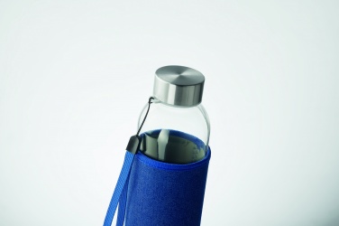 Logo trade promotional products image of: Glass bottle in pouch 500 ml