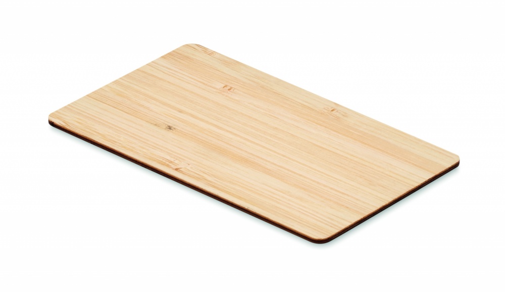 Logo trade corporate gifts picture of: RFID card in bamboo material