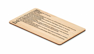 Logotrade business gifts photo of: RFID card in bamboo material