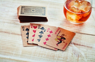 Logo trade corporate gifts image of: Recycled paper playing cards