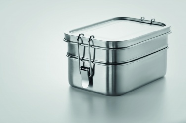 Logo trade promotional gifts image of: Stainless steel lunch box