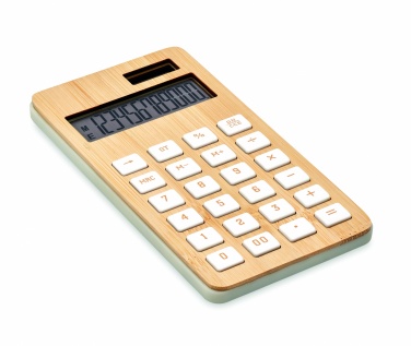 Logotrade promotional gift image of: 12 digit bamboo calculator