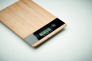 Logotrade promotional item picture of: Bamboo digital kitchen scales
