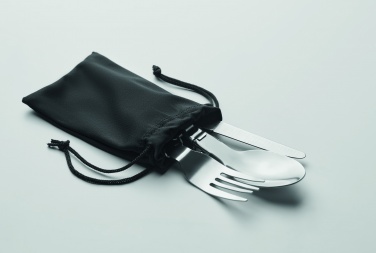 Logo trade promotional item photo of: 3-piece camping cutlery set