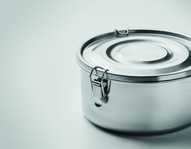 Logo trade promotional items picture of: Set of 2 stainless steel boxes