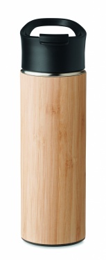 Logo trade promotional products picture of: Double wall bamboo flask 450ml
