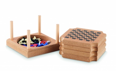 Logo trade promotional giveaway photo of: 4-piece coaster game set