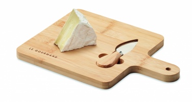Logotrade business gifts photo of: Cheese board set in bamboo Bremen