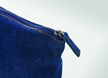 Logotrade advertising product picture of: Recycled denim cosmetic pouch