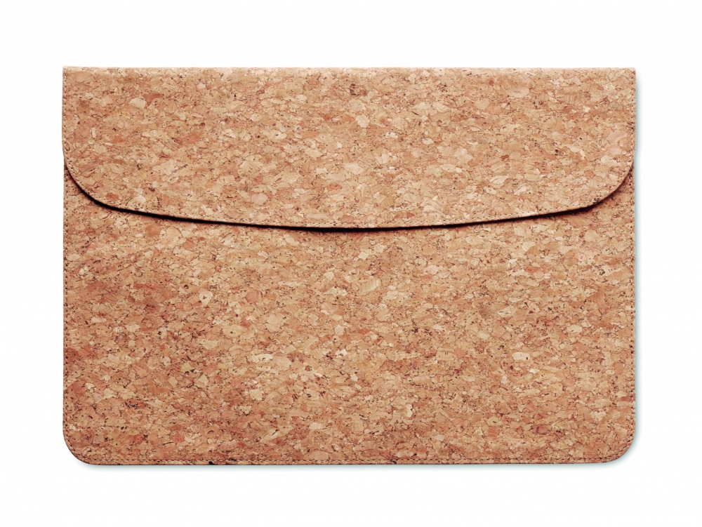 Logo trade corporate gifts picture of: Cork laptop bag magnetic flap