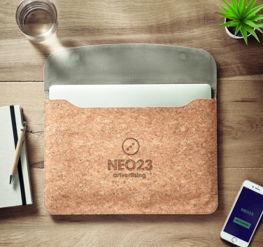Logo trade advertising product photo of: Cork laptop bag magnetic flap
