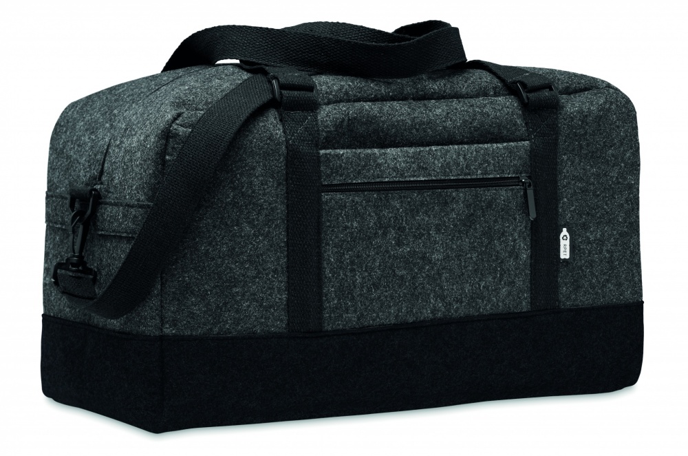 Logo trade promotional giveaways picture of: RPET felt weekend bag