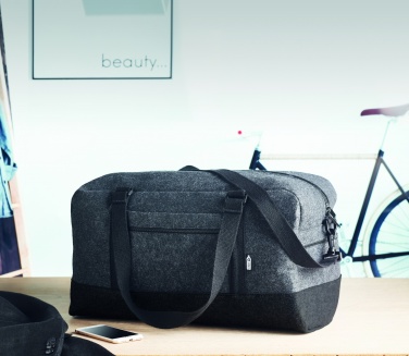 Logotrade promotional giveaway image of: RPET felt weekend bag