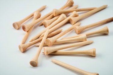 Logo trade promotional gifts image of: 20 bamboo golf tees set
