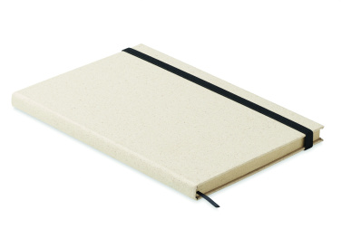 Logo trade promotional giveaway photo of: A5 grass notebook 80 lined
