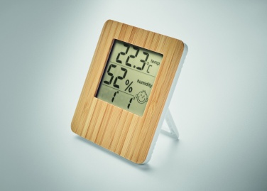 Logotrade promotional gift image of: Bamboo weather station