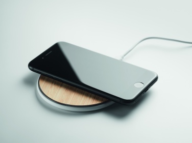 Logotrade promotional giveaway image of: Bamboo wireless charger 10W