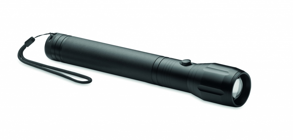 Logo trade promotional gifts picture of: Large aluminium LED flashlight