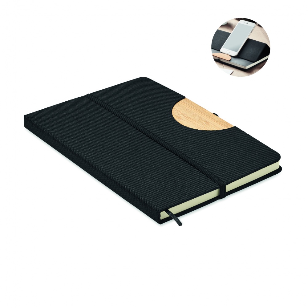 Logotrade promotional gift image of: A5 RPET notebook 80 lined