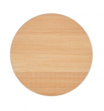 Logo trade corporate gifts picture of: Bamboo round coaster