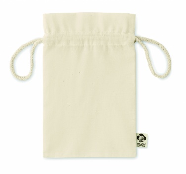 Logo trade corporate gifts image of: Small organic cotton gift bag