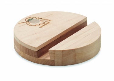 Logo trade promotional giveaway photo of: Birch Wood phone stand