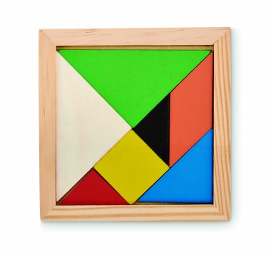 Logotrade promotional product image of: Tangram puzzle in wood