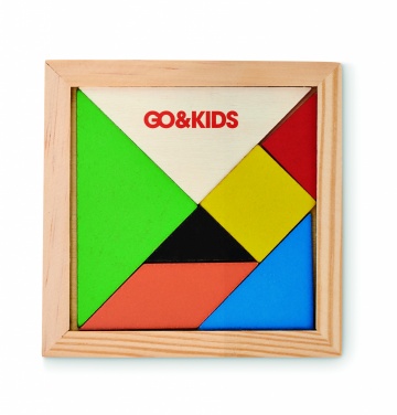 Logotrade promotional gift image of: Tangram puzzle in wood