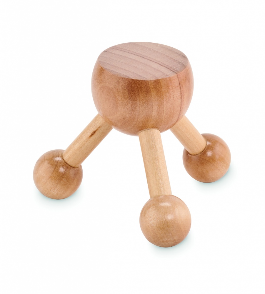 Logotrade promotional merchandise picture of: Hand held massager in wood